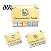 Tear-resistant Communication Tools Basic Needs Cards Set Visual Aid Flash for AAC Speech Delay Non-Verbal Portable Picture Exchange System