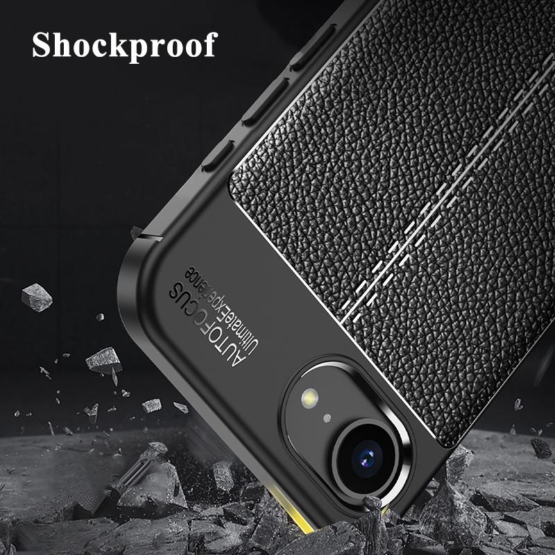 KEYSION Противоударный чехол для iPhone 16e Мягкий силиконовый кожаный чехол-накладка в деловом стиле для iPhone 16e 2025