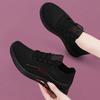 Sneakers Women's New Autumn and Winter Casual Mother Shoes Black Soft Sole Lightweight Non-slip Travel Running Dancing