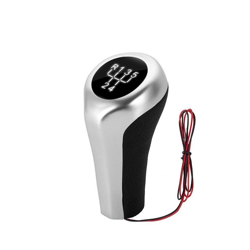 5/6 ступенчатая механическая светодиодная ручка переключения передач кожаная ручка рычага переключения передач для BMW X1 X3 X5 E90 E91 E92 E93 E30 E36 E46 F30