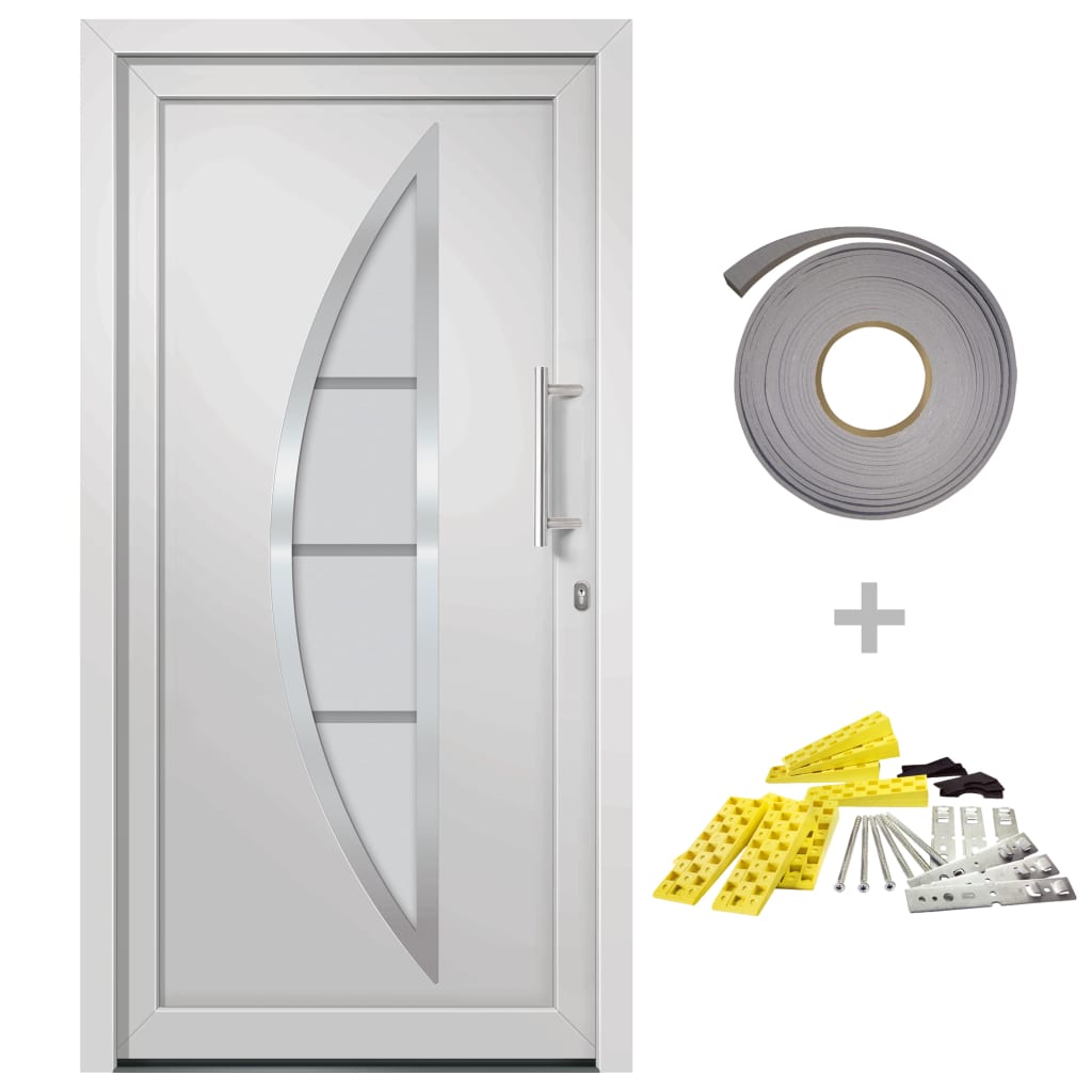 Front Door White 98 x 208 cm