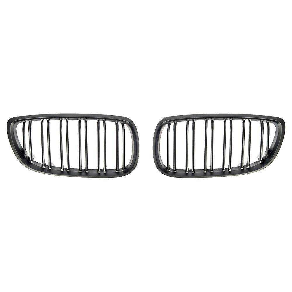Matte Black Double-Line Grille for BMW 3 Series E92/E93 (2006-2009)