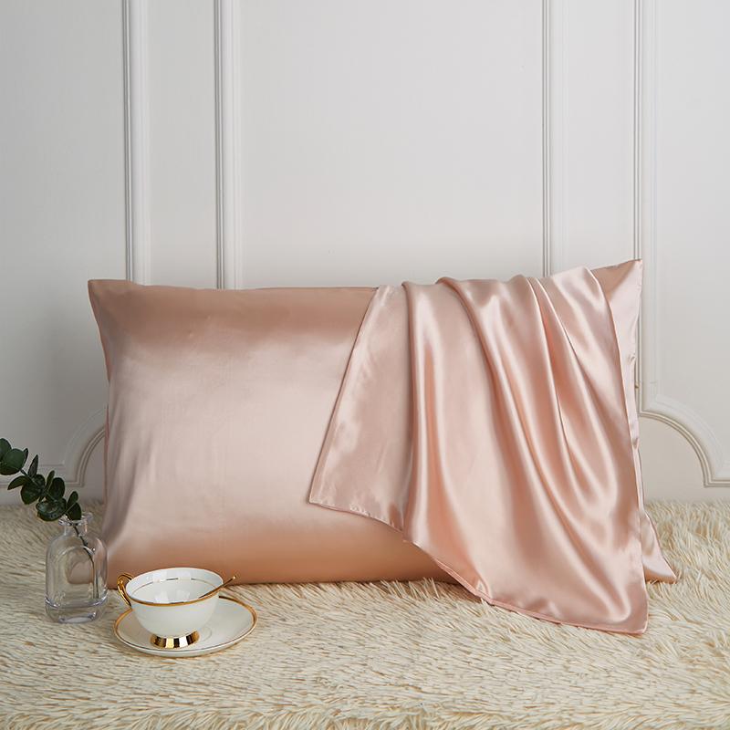 100% Natural Mulberry Silk Pillowcase designed for Hair and Skin - Front in Pure Silk and Back in Breathable Lyocell Fiber 1 Pack