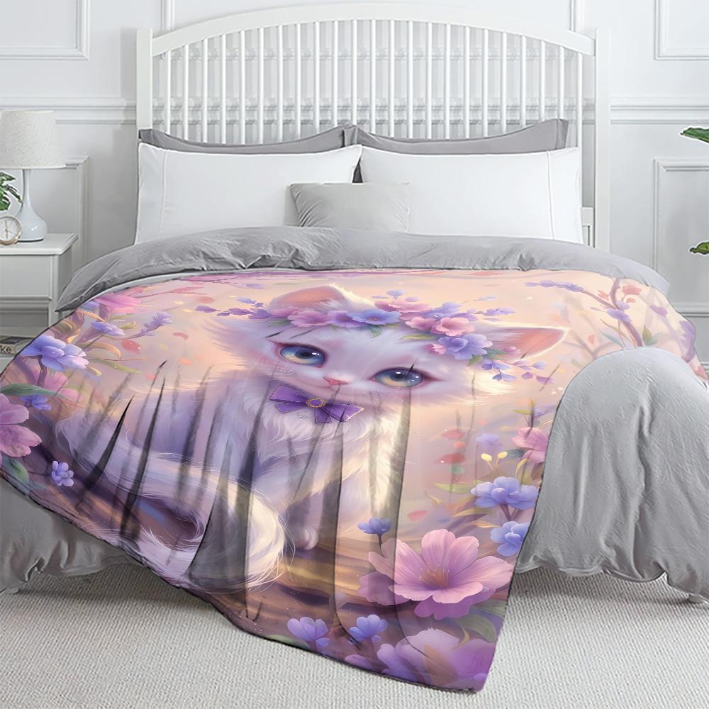 Anime Cute Thin Blanket Bedroom Blanket, Iving Room,sofa Blanket,student Office Nap,camping Trip,children's Gift
