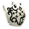 [E4246] — Мужской кулон «Blason», черный, белый