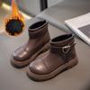 Girls' Fashion Trend with Zipper and Plush Insulation High Top Cotton Boots Short Boots Casual Fashion Boots