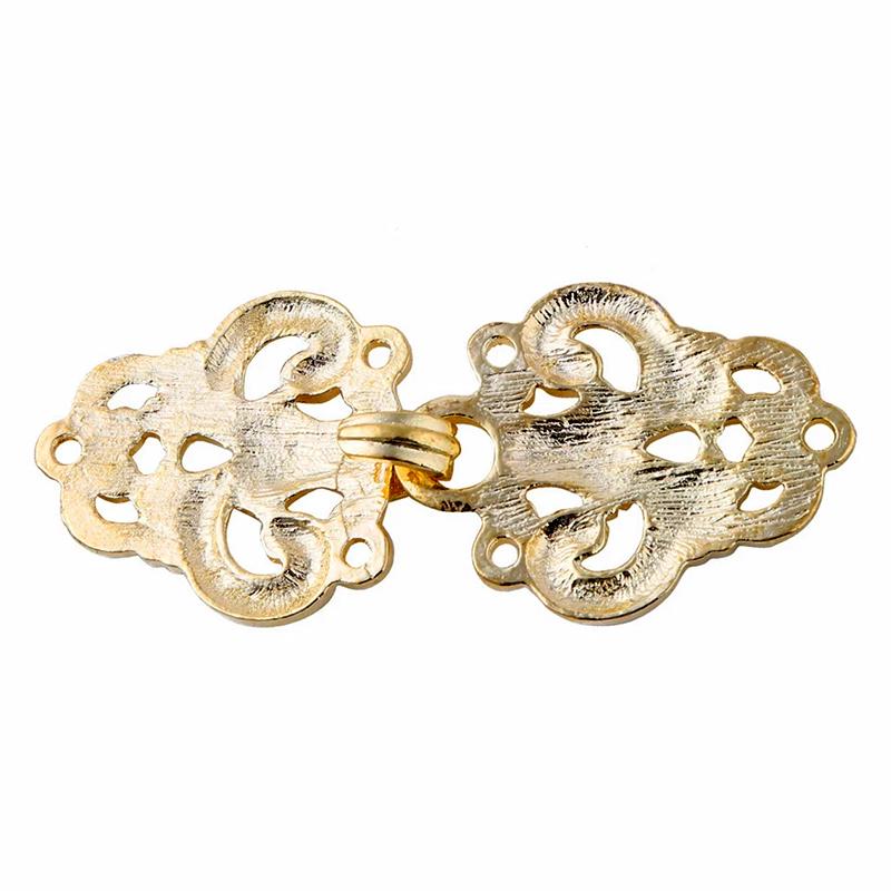 5 пар/упаковка Застежка Ретро Клипса для кардигана Застежка для одежды Сплав цинка DIY Вихревой цветок Застежка для кейпа/накидки Пуговица