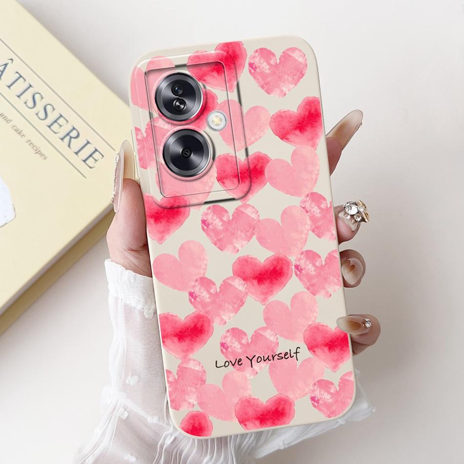 Для OPPO A79 5G Красивый Чехол для Телефона с Рисунком Розы и Бантом Для Oppo A79 5G CPH2553 CPH2557 Ударопрочные Мягкие Силиконовые Чехлы