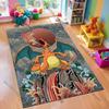 1PC Japanese Anime Pokemon Card Retro Charizard Area Carpet  Living Room Bedroom Entrance Door Decor Mats, Rug Next Day Shipping
