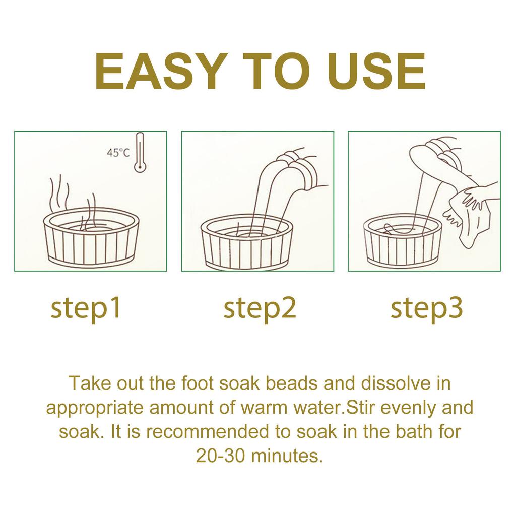 Foot Bath, Foot Beads, Lymphatic Drainage Foot Bath, Lymphatic Foot Ointment Ease Leg Swelling, Firm And Shape Your Legs 50ml