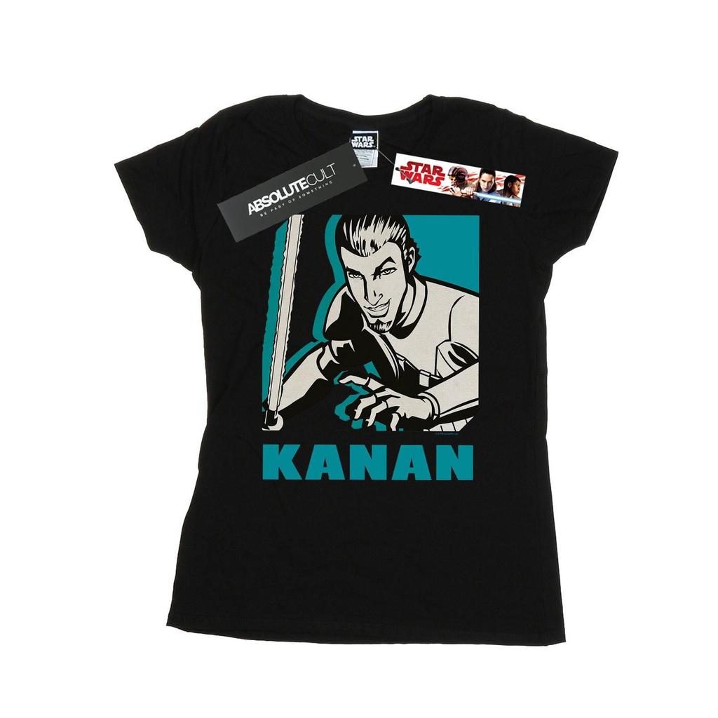 Star Wars Womens/Ladies Rebels Kanan Cotton T-Shirt