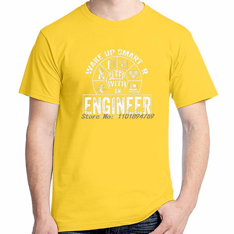Engineer Cotton Tshirt Funny Engineering Graphic T Shirts Gift For Engineer Wake Up Tshirt Summer Unisexs Short Sleeve Tshirt