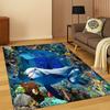 3D Иллюзия Подводный Мир Морская Жизнь Акула Дельфин Мультяшный Ковер Коврик для Спальни Гостиной Дивана Прихожей Дети Нескользящий