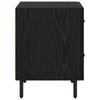 Nightstand Black Oak Effect 40 x 35 x 47.5 cm Engineered Wood