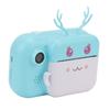 Детская камера для печати Mini 24MP Fawn Shape Blue HD Print Paper Roll Instant Photo Cameras