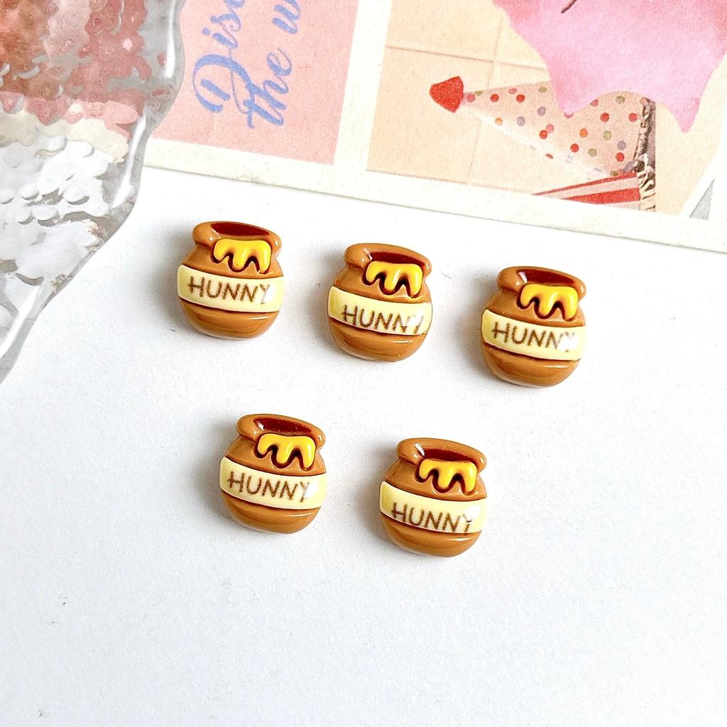 20/60 шт. Медовые баночки, смоляные подвески, подходящие для DIY-маникюра, изготовления бижутерии, поделок - Декорации в пчелиной тематике с медовыми баночками