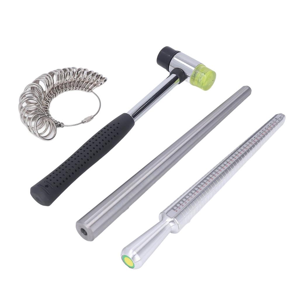 Кольцо оправки калибровочные кольца измерительный прибор резиновый молоток палка набор для изготовления ювелирных изделий