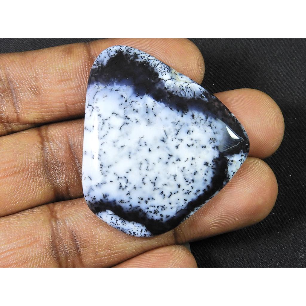 ВОТ ЭТО ДА!! ПРЕКРАСНЫЙ НАТУРАЛЬНЫЙ ДЕНДРИТ ОПАЛ РУЧНОЙ РАБОТЫ НЕОБЫЧНЫЙ ДРАГОЦЕННЫЙ КАМЕНЬ 24X52X07 ММ SK-884