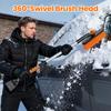 Выдвижная щетка для снега и скребок для льда 33" для лобового стекла автомобиля, 2-в-1 щетка для снега и скребок для льда с поворотной на 360° головкой щетки и удобной пеной