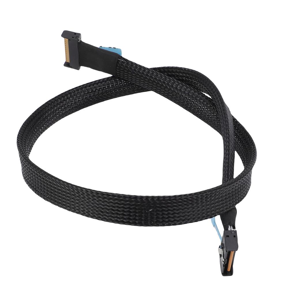 Кабель MCIO к MCIO 8X 74 контакта 2,1 фута Прямой к Прямому Кабель для передачи данных на высокой скорости 32 Гбит/с для Серверного Дата-центра