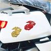 Автомобильные наклейки Yousheng Морская пехота 3D Металлический значок из цинкового сплава Наклейка на автомобиль, Наклейка с орлом с сильным клеем, Многоцветная, Подходит для капота, боковой части
