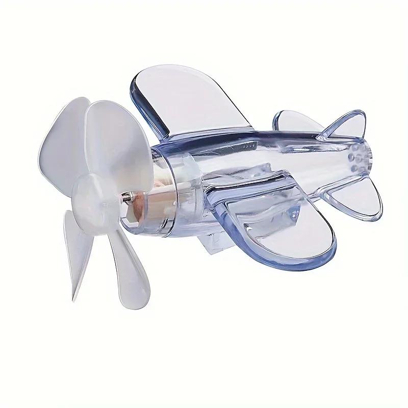 Автомобильный вращающийся самолет с ветряными двигателями, небольшой светодиодный светильник, декор для самолета, украшения для автомобиля, украшения для велосипедов, мотоциклов, велосипедов