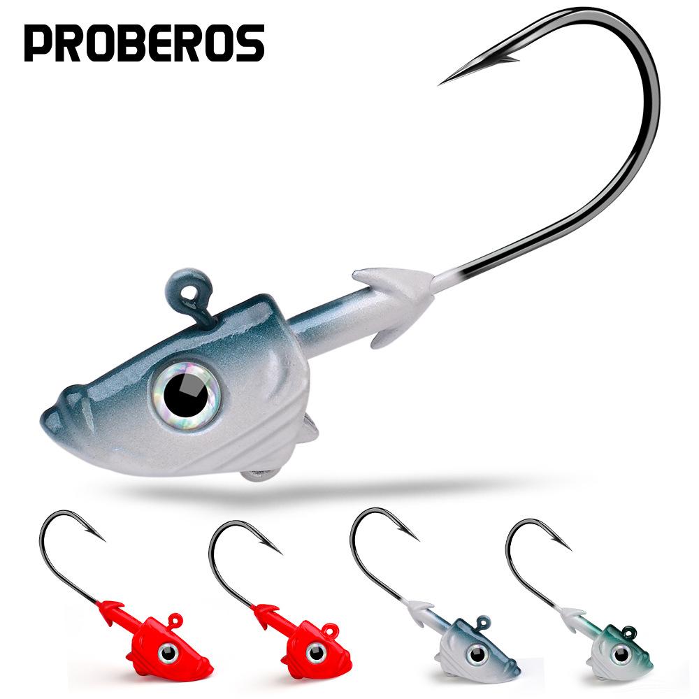 LURE Lead Head Hook Fish Head Hook Weight Soft Bait Hanging Bottom 21.5g 32.5g Glue Accessories