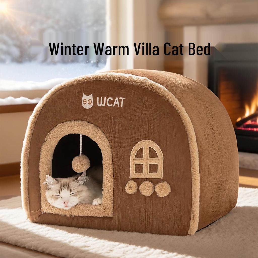Трансграничная кошачья вилла: Уютное осенне-зимнее гнездышко для котят и собак