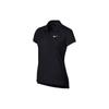 Logo Printed Short Sleeve Polo Shirt Women Tops Black 830422-010