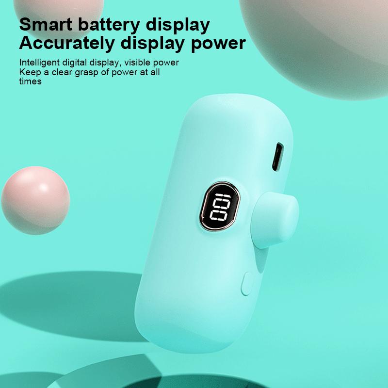 QGeeM Мини Power Bank 5000 мАч PowerBank QC PD Быстрая зарядка для iPhone 14 13 12 Внешний аккумулятор Портативное зарядное устройство для Samsung Xiaomi