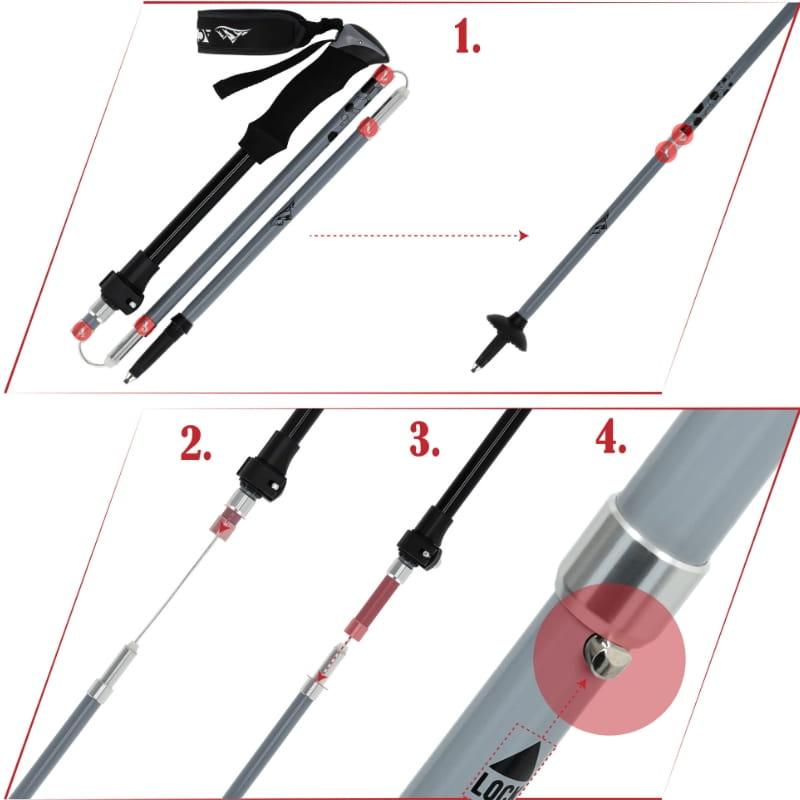 Adjustable Trekking Poles - Folding K06