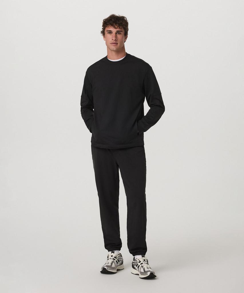 VUORI [Male] Coronado Mixed Media Crew _Black_Vr16120026