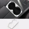 Car Inner Front Water Cup Holder Covers Trim Gear Box Transfer Case Auto Cup Frame for Peugeot 3008 GT 5008 2 2nd 2017 2018 ABS