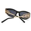  Specially Designed For Angular Cat-Eye Sunglasses Modern Retro Temples With Jumping Shape Decorative Sunglasses Lh