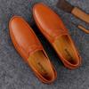 Classic Business Shoes Genuine Leather Mens Slip On Flats All-match Male Comfortable Loafers Casual Shoes Soft-Soled Moccasins