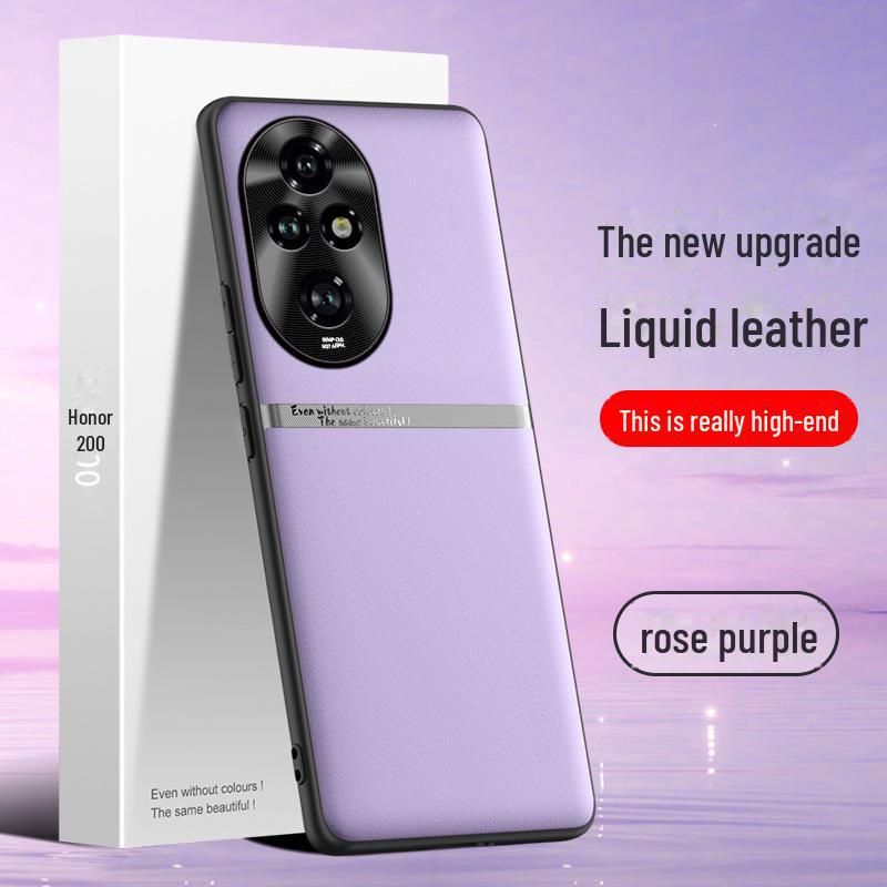 Защитный чехол Liquid Leather Anti-Fall, Anti-Fouling для мобильного телефона Honor 200