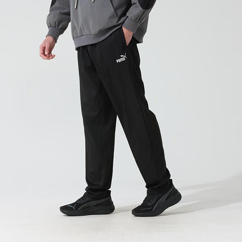 Puma Логотип Быстросохнущие Дышащие Повседневные Тренировочные Вязаные Спортивные Штаны Мужские штаны Черный 690747-01