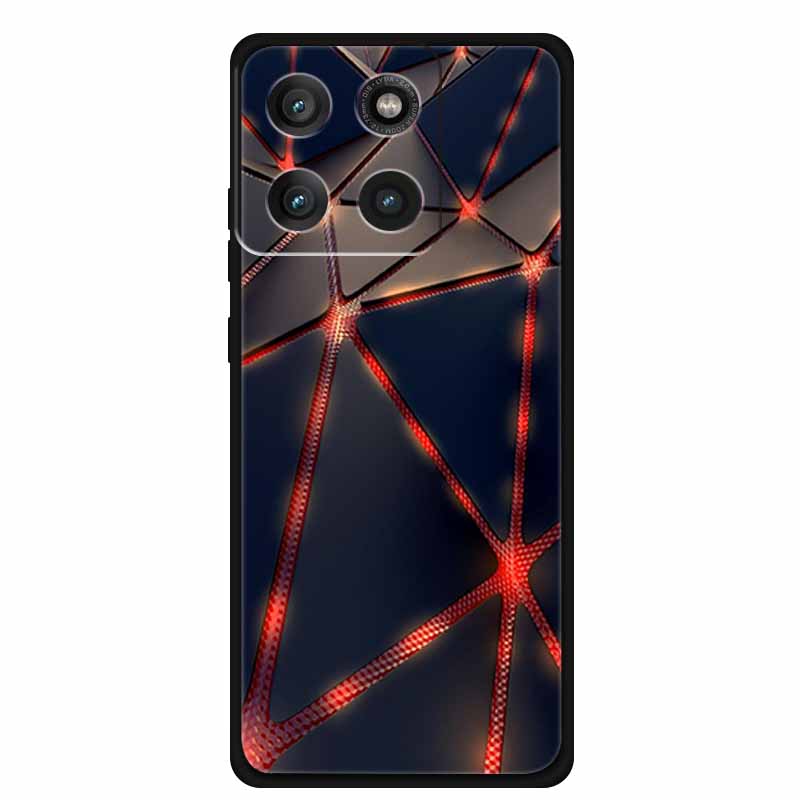 Силиконовый TPU чехол для Motorola Edge 60 Pro Защитный мягкий чехол Технологичный стиль Coque для Moto Edge60 Pro Capa Новый Ударопрочный Fundas