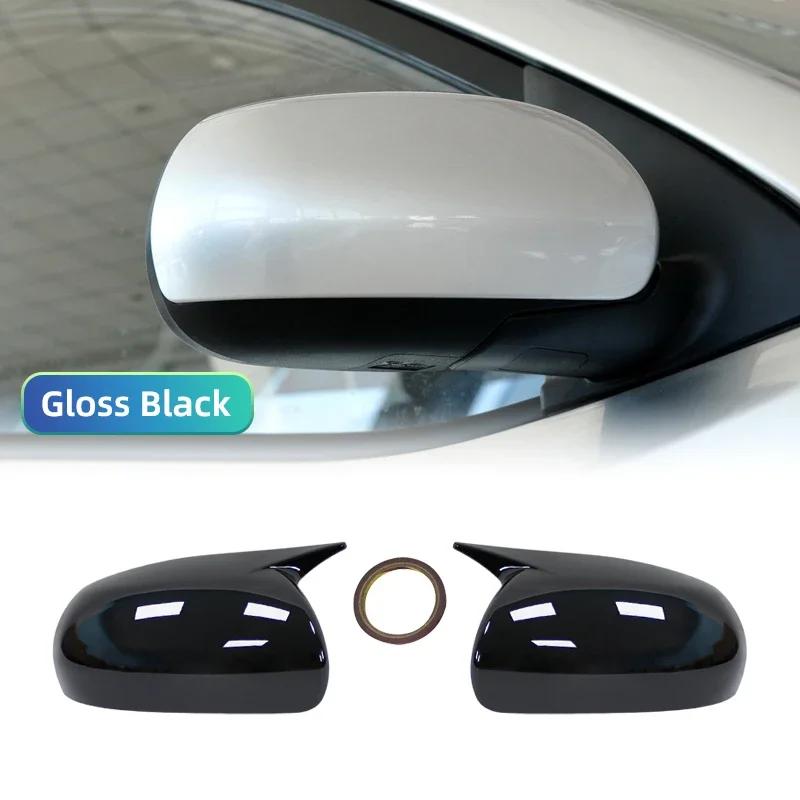 1 Pair Car Rear View Driver Passenger Side Mirror Cover Cap Overlay Black for Kia Forte Cerato K3 Mirror Covers