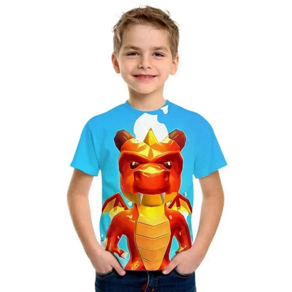 2025 Stumble Guys 3d Printed Kids T Shirt Boys Girls Harajuku Shirt Cartoon Funny Boy Tee Tops Wednesday Children's Clothing