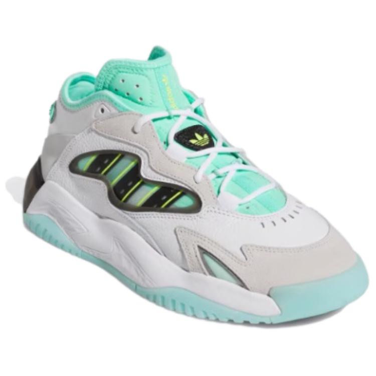 Adidas Originals Streetball Slip Resistant Abrasion Resistant Low top Basketball Shoes Unisex White Green GX0788