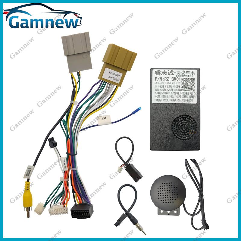 Car 16pin Wiring Harness Adapter Canbus Box Decoder Android Radio Power Cable For Chevrolet Equinox 2016
