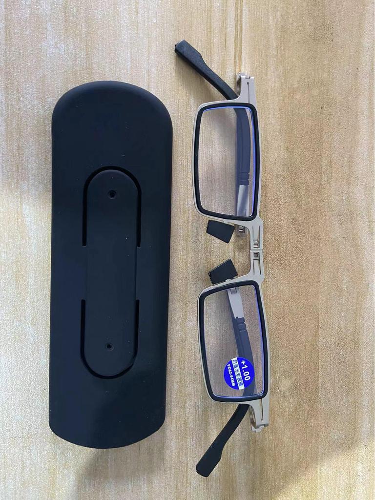 2024 Ретро Складные Очки для Чтения с HD Защитой от Синего Света и Подставкой для Телефона