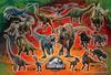 Epoch Jigsaw Puzzle Discover Jurassic Includes and Score Ticket 300-Piece "Jurassic World World" (26x38cm) 26-327s, Glue, Spatula,