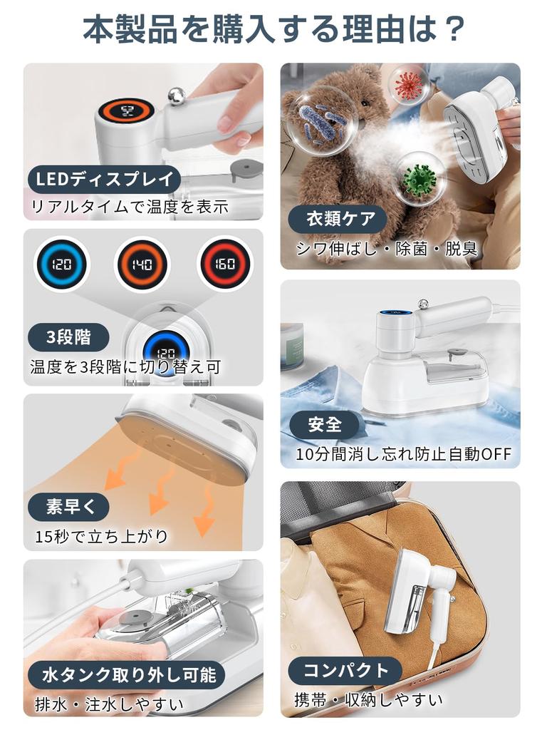 Новейший отпариватель для одежды AooDen паровой утюг разглаживает складки, висящие на вешалке регулировка температуры подъем на 15 секунд дисплей температуры мощный