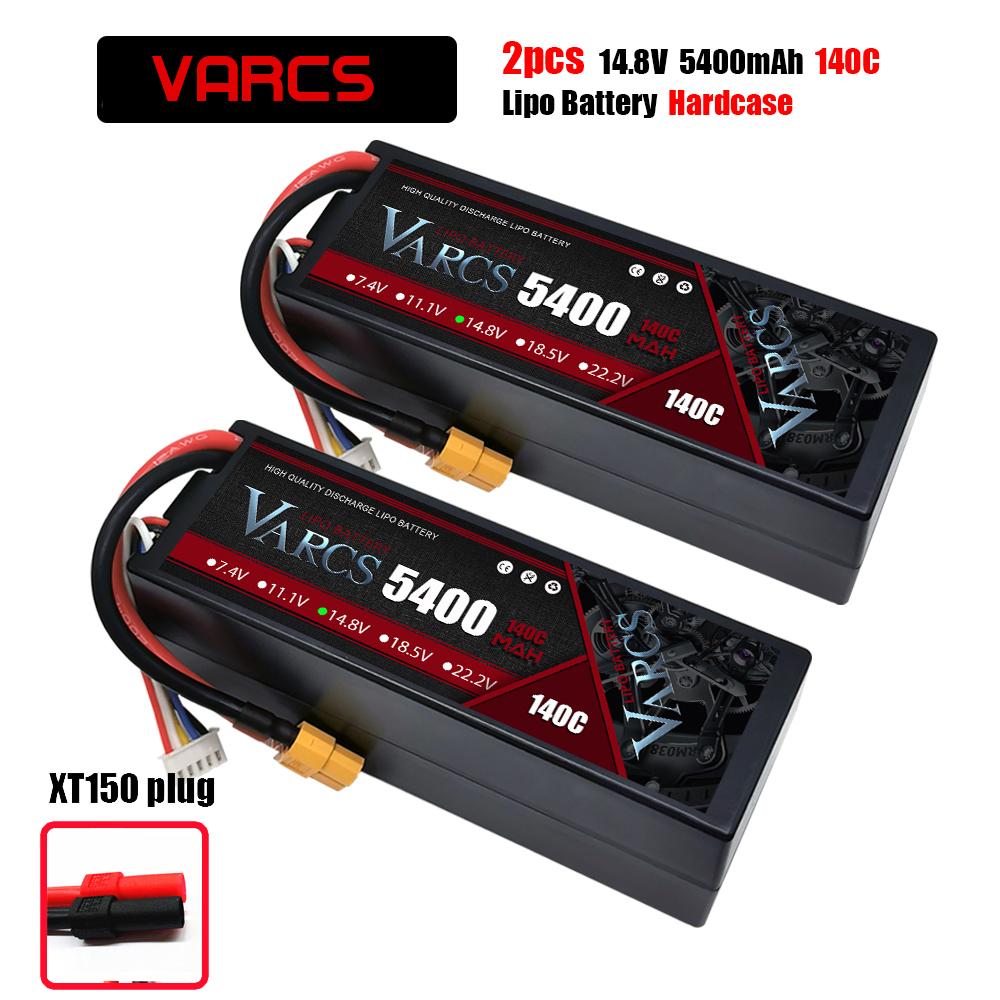 VARCS 4S Lipo Battery 130C 140C 8000mAh 8400mAh 7500mAh 6300mAh 5400mAh XT60 EC5 TRX T/DEANS XT150 Plug for RC 1/8 Buggy Car