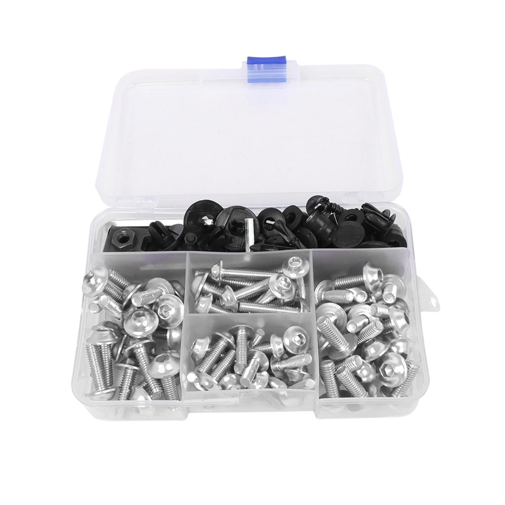 For Suzuki GSXR 600 750 1000 600 750 1000 K1 K2 K3 K4 K5 K6 K7 K8 K9 195/PCS Universal Fairing Bolt Kit Fastener Clips Screws