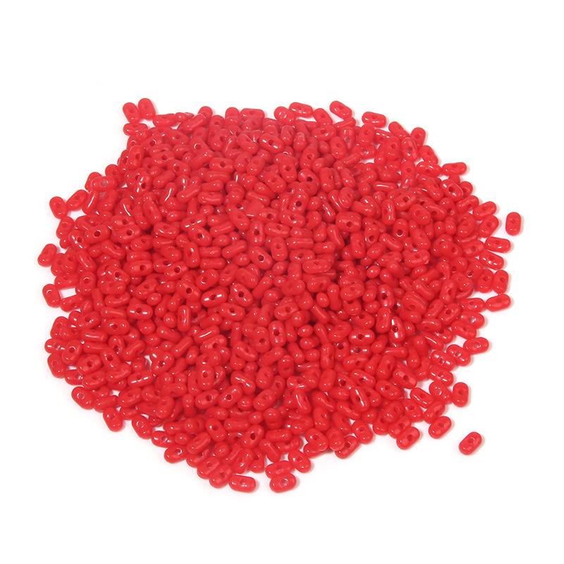 Solid Color 4x6mm Acrylic Rice Peanut Spacer Beads for DIY Bracelets and Hair Accessories