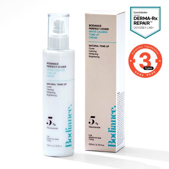Bodiance Perfect Cover Tinted Whitening Calming Tone-Up Cream 200ml