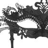 Party Phoenix Tail Flower Venetian Masquerade Mask with Holding Stick Costume Mask Halloween